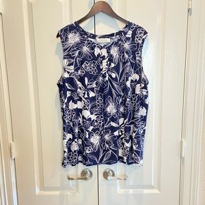 Kasper Sleeveless Top 2X